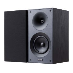VEVOR Passive Bookshelf Speaker, 300W, Book Shelf Stereo Speakers with 5.25-Inch Woofer and 1-Inch Tweeter, Detachable Grille