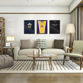 Shirt Display Frame With UV Resistant Acrylic and Hanger, Wall Mounted Baseball Basketball Football Hockey Shirt Display Frame Black